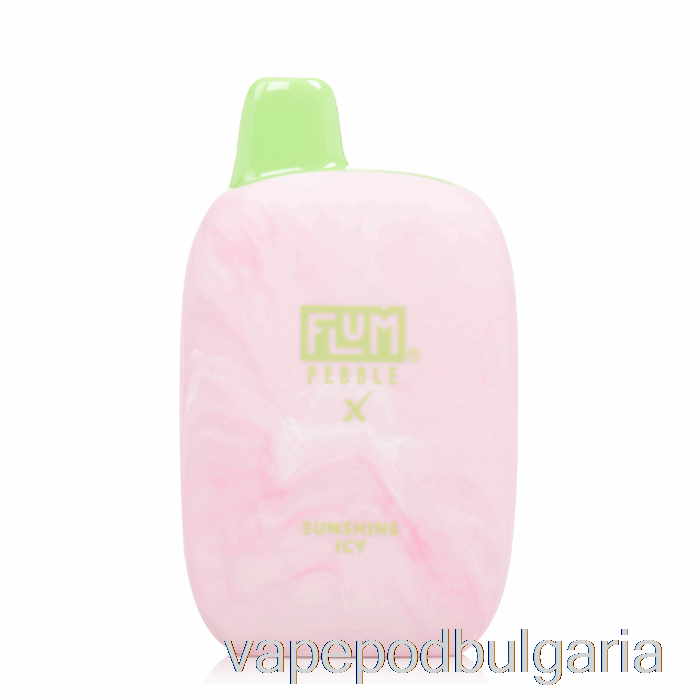 Vape Течности Flum Pebble X 6000 за еднократна употреба Sunshine Icy
